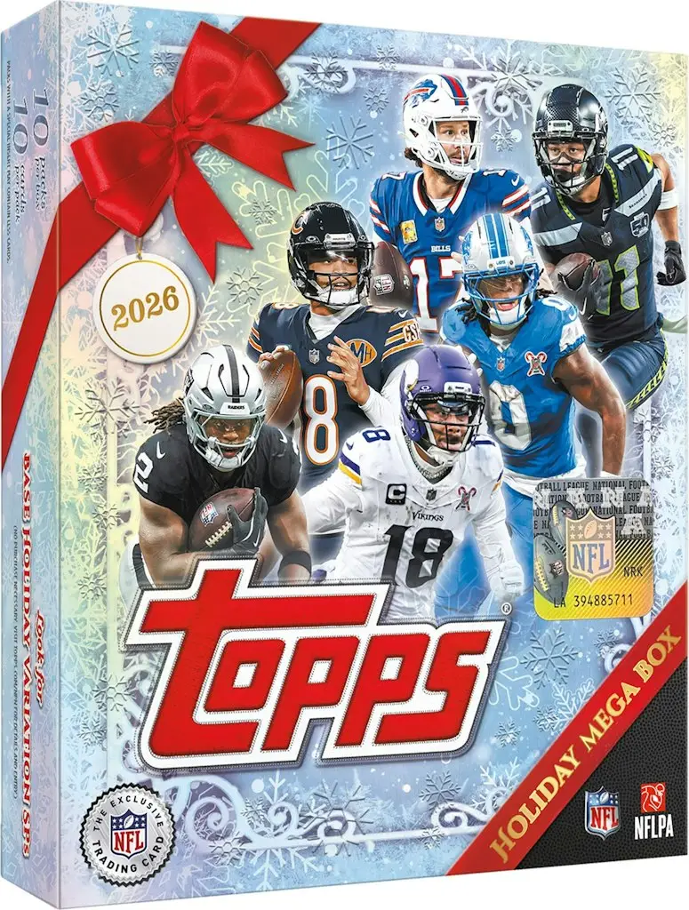 Topps 2026 Holiday Football Factory Sealed Mega Box