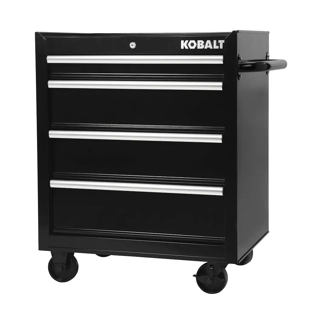 Kobalt 26.7" x 33" 4-Drawer Steel Rolling Tool Cabinet