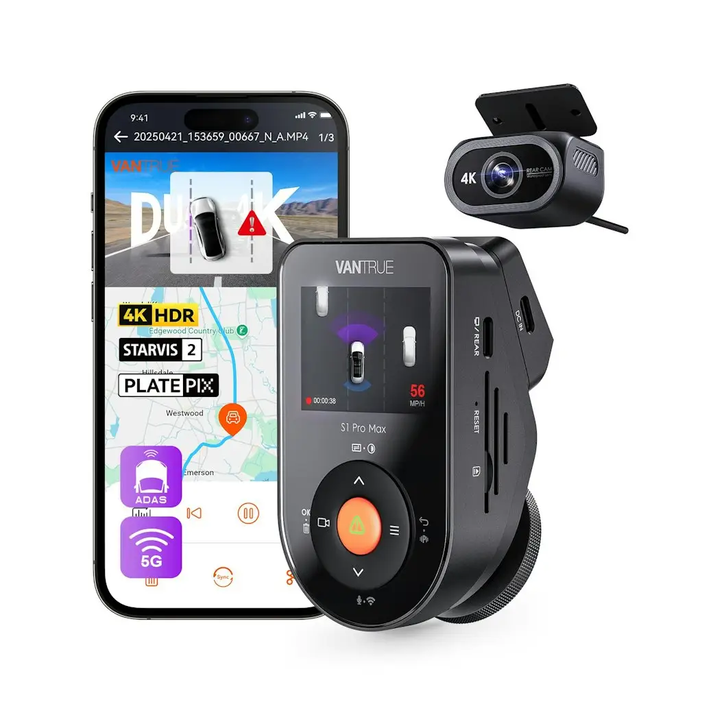 Vantrue S1 Pro Max 4K Dual Dash Cam