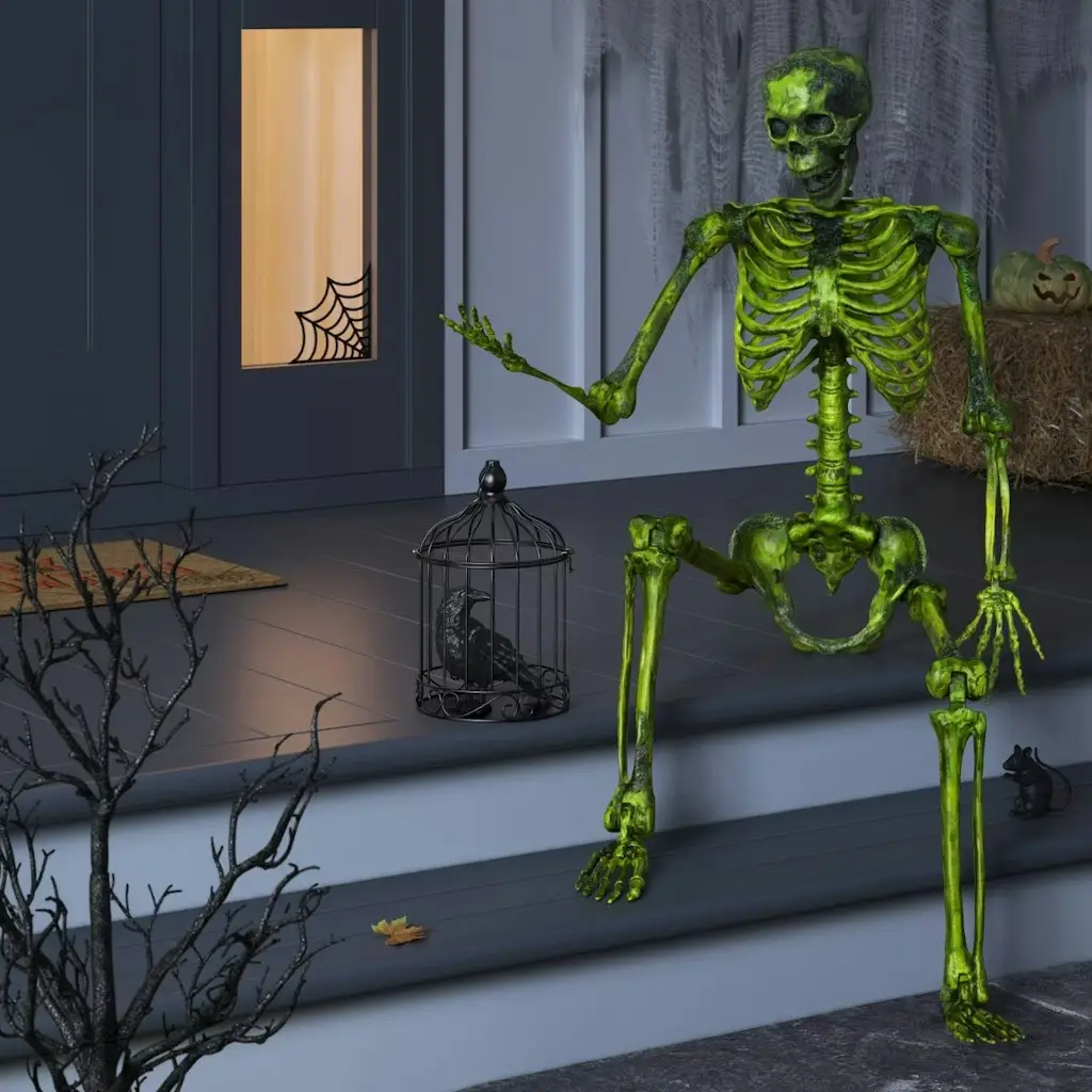 60" Large Skeleton Halloween Decorative Prop