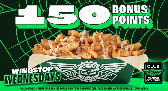 Wingstop Wednesdays Bonus Points