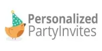 Personalized Party Invites Kody Rabatowe 