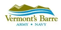 Cupom Vermont's Barre Army Navy