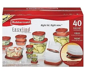 Rubbermaid Easy Find Lids 40-Piece Storage Set 