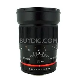 Rokinon 35mm f/1.4 Wide-Angle US UMC Aspherical Lens for Canon 