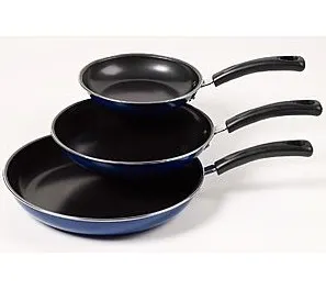 3PC Blue Fry Pans