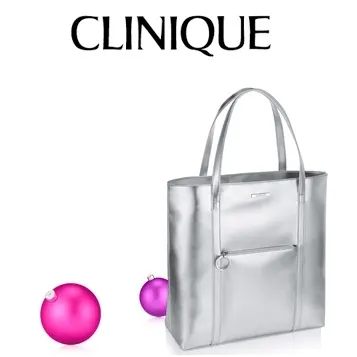Clinique: Free Silvery Tote with any $55 Purchase