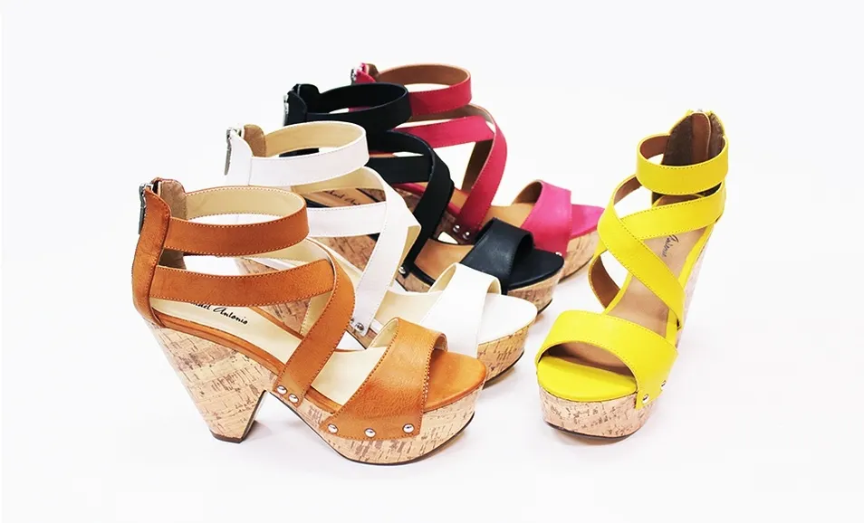 Groupon: Michael Antonio Demi-Wedge Sandals