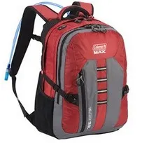 Coleman 38-Liter Backpack with 2-Liter Hydration Bladder in Red