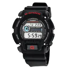 Casio G Shock Digital Dial Black Resin Mens Watch DW9052-1V