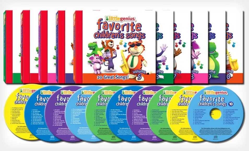 Groupon: 10-CD Compilation of Little Genius Favorite Children’s Songs