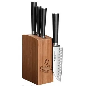 Ginsu 07126 Chikara Series 5 piece Japanese Stainless Steel Prep Set