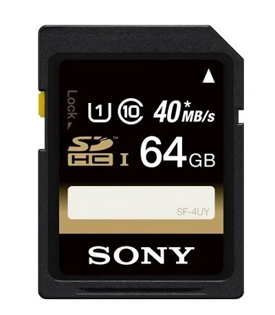Sony 64GB SDHC/SDXC Class 10 UHS-1 R40 Memory Card