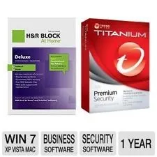 H&R Block At Home Deluxe + State 2012 Tax Bundle