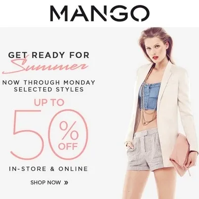 Mango Memorial Day Sale: Up To 50% OFF