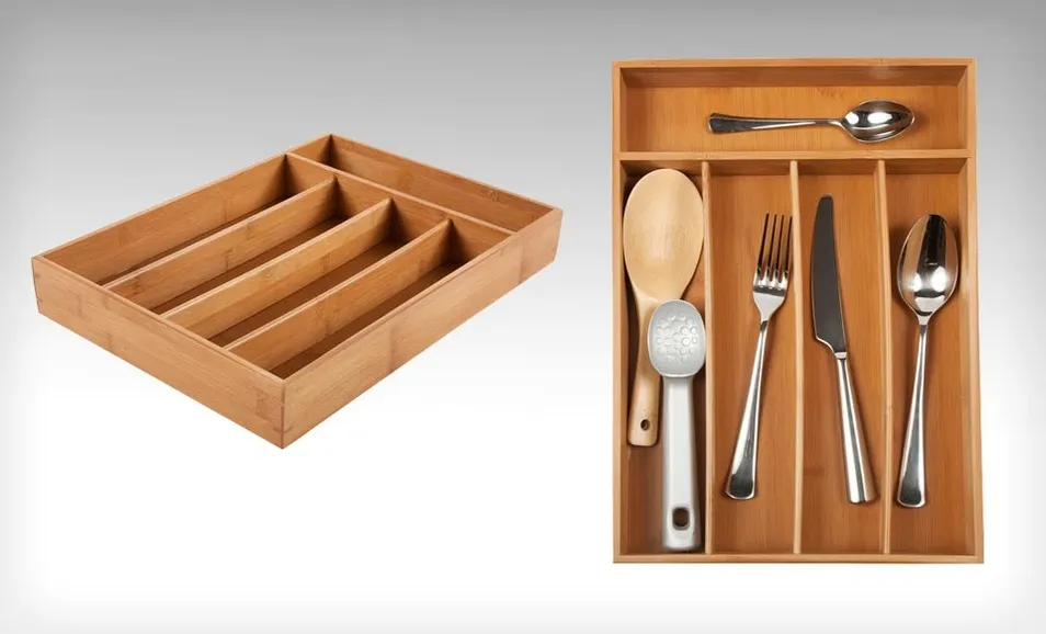 Groupon: The Bamboo Guys Flatware Tray