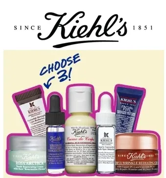 Kiehls: Free 3 Deluxe Samples + Free Shipping on Orders of $40 or More