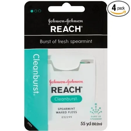Reach Clean Burst Dental Floss 4-Pack 