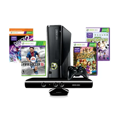Xbox 360 250GB Kinect Holiday Bundle w/Fifa 13 + Kinect Sports + Dance Central 2 (Xbox 360)