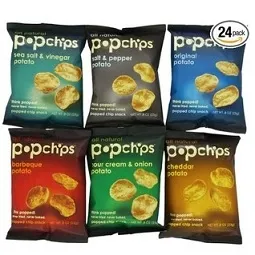 Popchips 6-Flavor Variety Pack, Pack of 24