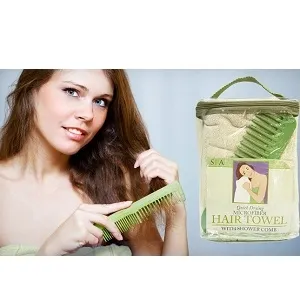 Groupon: Swissco Microfiber Hair Towel and Shower Comb