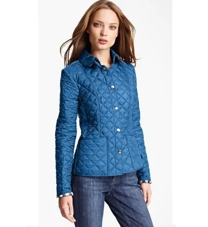 Burberry Brit 'Kencott' Patch Pocket Quilted Coat