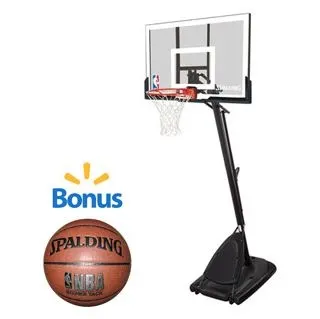 Walmart: 52" Spalding "Hoop It Up" Bundle w/ Bonus Basketball