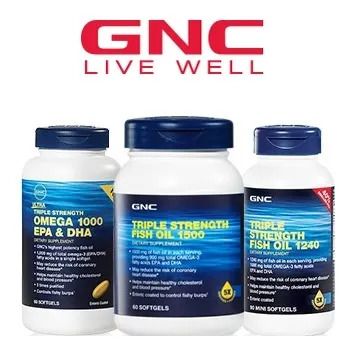 GNC: Buy One Get One 50% OFF All GNC Fish Oil