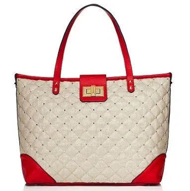Juicy Couture Metallic Linen Nicola Tote