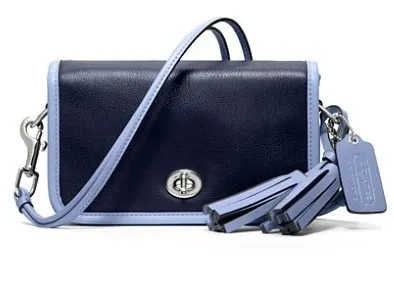 Coach Legacy Achival two-tone Leather Penny Shoulder purse