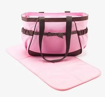 Baby Essentials Ribbon Dot Diaper Bag