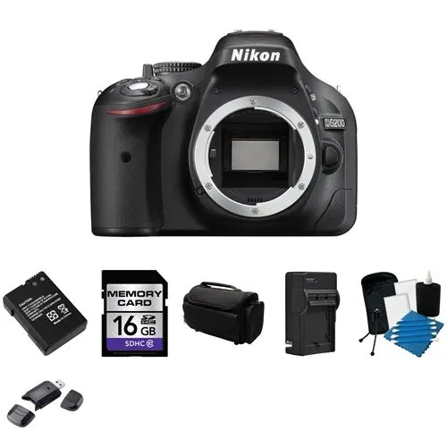 Nikon D5200 Digital SLR Camera + Accessories