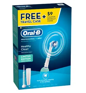 Oral-B Professional Healthy Clean Precision 1000 Power Toothbrush with Bonus Travel Case
