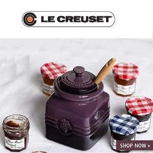 Le Creuset: Free Jam Jar Set($35.99 Value) on Purchase of $150 or More