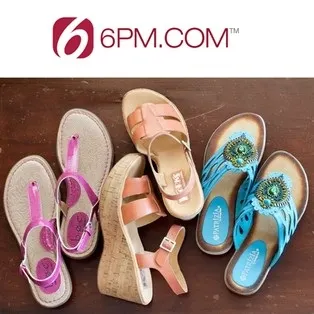 6pm: Select Colorful & Comfy Sandals for $49.99 or Less