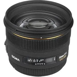 Sigma 50mm f/1.4 EX DG HSM Autofocus Lens for Canon SLR 