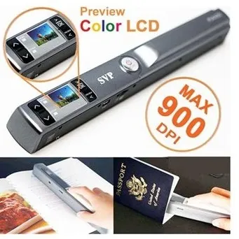 SVP PS-4400 Portable Handheld Scanner w/ Preview Color LCD + JPG/PDF Format Selection - HandyScan-PS4400