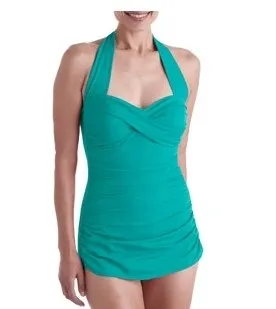 Catalina Suddenly Slim Women's Shirred Halter Swimsuit