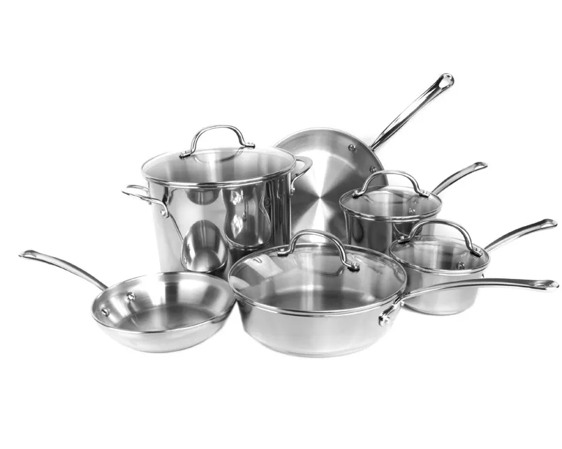 NEW FARBERWARE 75653 Millennium 10 Piece Kitchen Cookware Set Pots/Pans Tuli