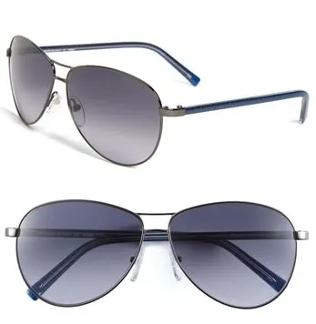 Fendi 'Zucca' Metal Aviator Sunglasses