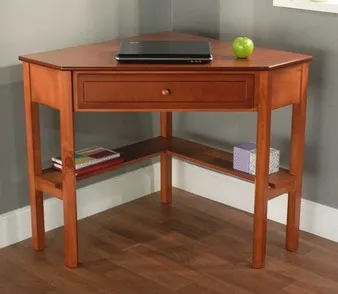 Wood Corner Computer Desk