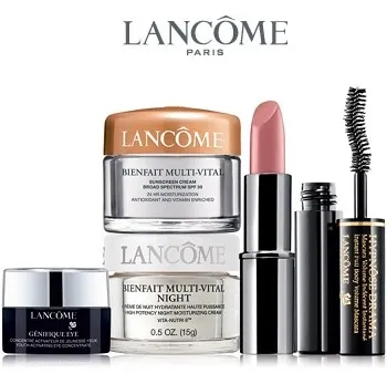 Lancome: Free 5-Piece Sample with $49 Orders