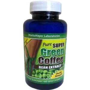 Pure Super Green Coffee Extract 800mg, Dr Oz Recommended 2 Pack