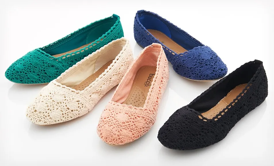 Groupon: Bucco Macy Crochet Flats