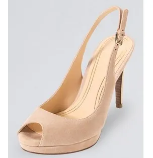 Cole Haan Chelsea Peep-Toe Slingback Pump, Sandstone