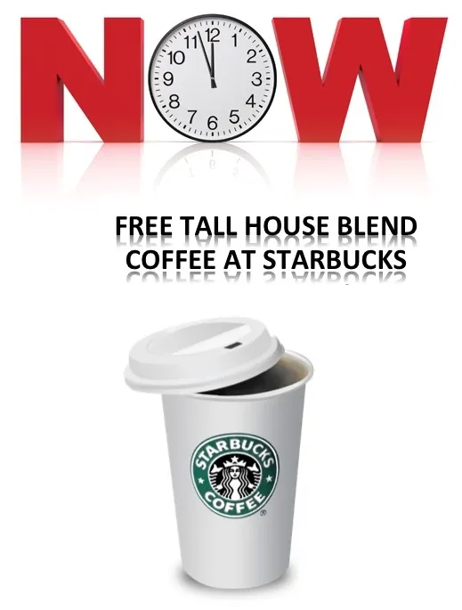 Starbucks: FREE Tall House Blend Coffee - No Purchase Needed