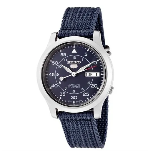 Seiko 5 Men's Automatic Blue Canvas Watch SNK807K2
