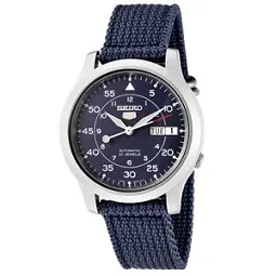 Seiko 5 Men's Automatic Blue Canvas Watch (SNK807K2)