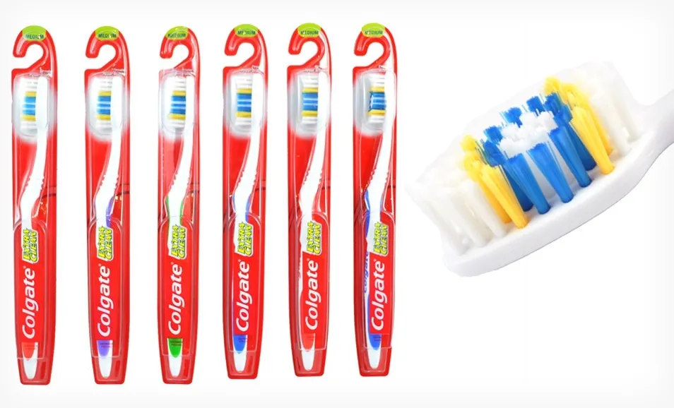 Groupon: 6-Pack of Colgate Extra Clean Easy-Grip Soft or Medium Toothbrushes