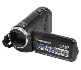 Panasonic HC-V100MK Black 1/5.8" MOS 2.7" LCD 34X Optical Zoom Full HD Flash Memory Camcorder